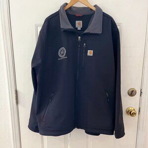 Carhartt Men's Black Big & Tall Heavy Crowley Shell Outdoor Jacket Sz 3XL